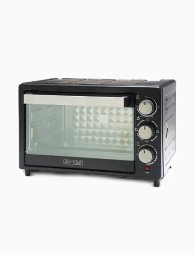 Combo Horno Eléctrico + Cafetera + Extractor de jugos | Whiteline + Set x3 Fuente de Vidrio