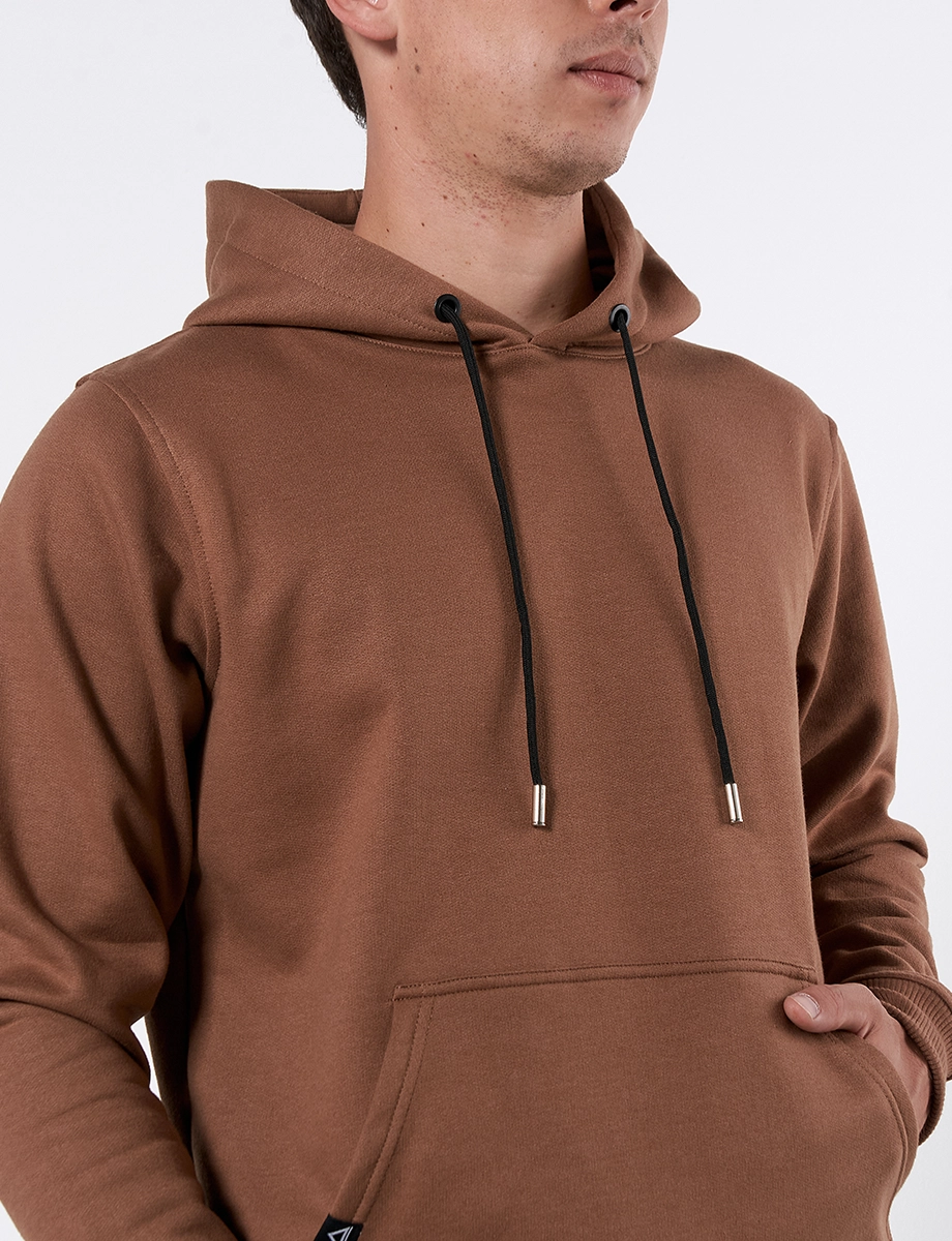 Chompa Capucha Café Medio