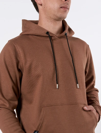 Chompa Capucha Café Medio