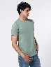 Camiseta Llana Verde Hombre – Estilo casual para uso diario