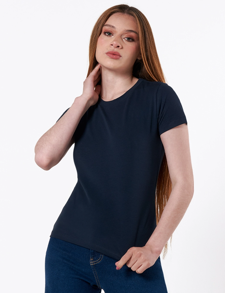 Camiseta Básica Azul