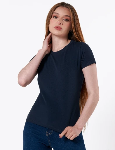 Camiseta Básica Azul