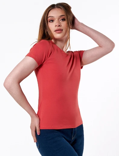 Camiseta Básica Coral
