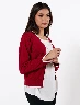Sweater Botones Vino Mujer - Elegante Y Moderno Para Climas Fríos