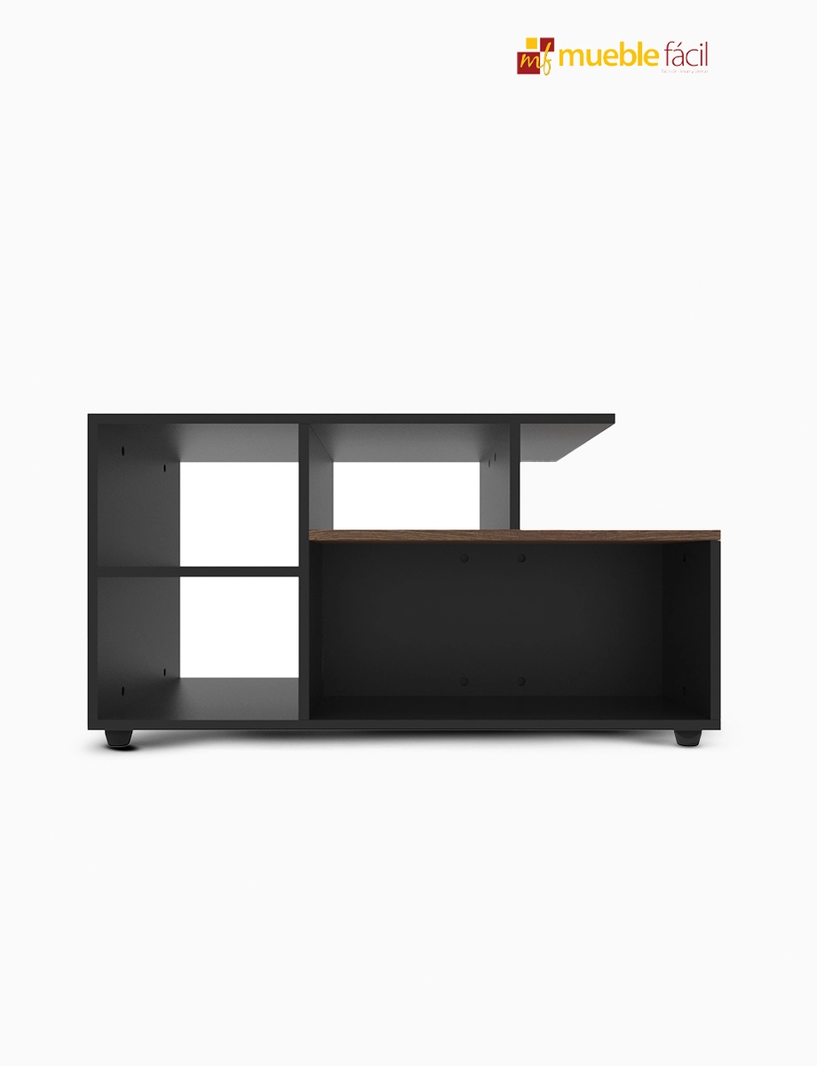 Mesa de Centro Edimburgo Negro/Arizona | Mueble Fácil