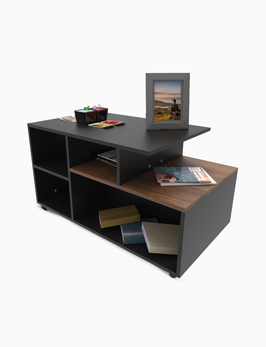 Mesa de Centro Edimburgo Negro/Arizona | Mueble Fácil
