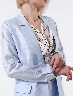 Blazer Llano Celeste Valeria Mujer – Elegancia ligera moderna
