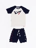 Conjunto Camiseta Brooklyn + Bermuda Azul Niño – Estilo urbano fresco y cómodo
