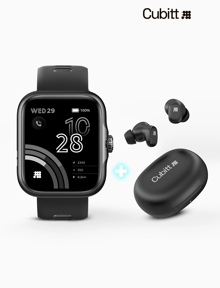 Combo SmartWatch Viva Pro Negro + Audífonos Power Buds Negro | Cubitt