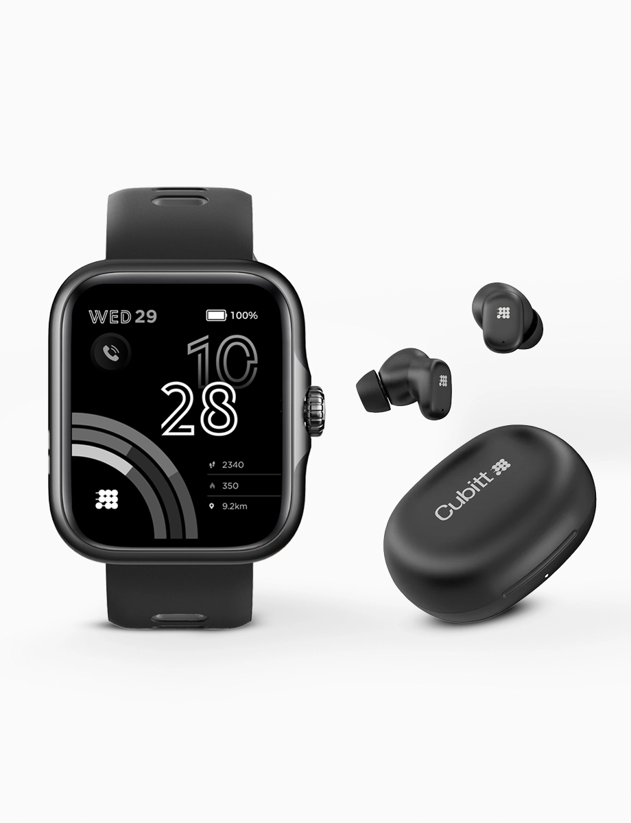 Combo SmartWatch Viva Pro Negro + Audífonos Power Buds Negro | Cubitt