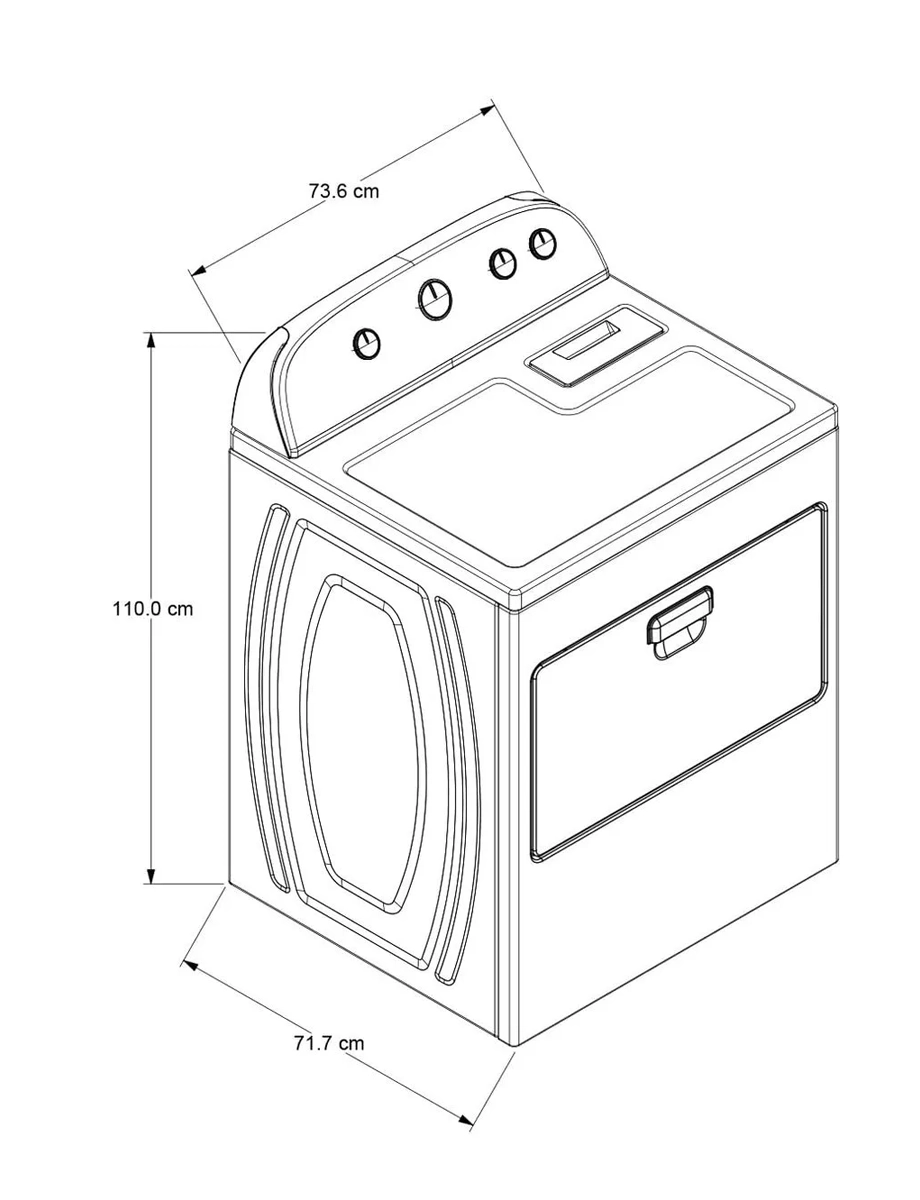 Secadora a Gas Carga Superior 19 Kg Blanca | Whirlpool