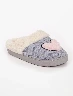 Pantufla Afelpada Gris Mujer – Confort ideal para casa