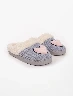 Pantufla Afelpada Gris Mujer – Confort ideal para casa