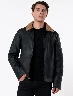 Chaqueta Cuello Borrego Negro Hombre – Comodidad y diseño moderno