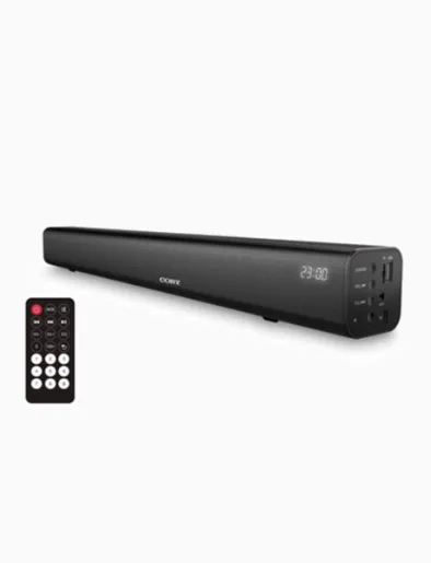 Combo Televisor 32" Led Negro | Hyundai + <em class="search-results-highlight">Barra de Sonido</em> Negra | Coby