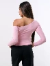 Buzo One Shoulder Rosado Mujer – Diseño moderno con toque femenino