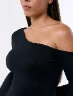 Buzo One Shoulder Negro Mujer – Elegancia moderna para destacar