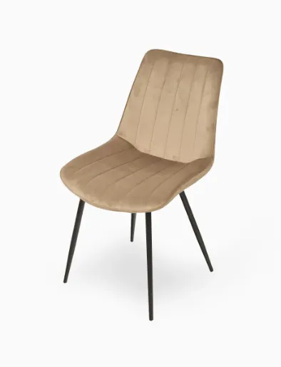 Juego de Comedor 4 Puestos Gris/Beige | Home Life