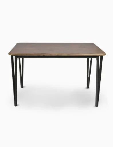 Juego de Comedor 4 Puestos Nogal/Beige