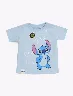 Camiseta Brillos Stitch Celeste Bebés Niño – Detalles llamativos con personaje favorito