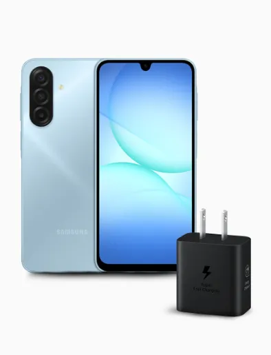 Celular Galaxy A17 5G de 256 GB y RAM 8 GB Azul | Samsung + Gratis Cargador de Pared | Samsung
