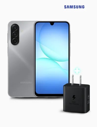 Celular Galaxy A17 5G de 256 GB y RAM 8 GB Gris | Samsung + Gratis Cargador de Pared | Samsung
