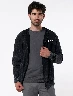 Chompa Abierta con Capucha Gris Oscuro Hombre – Capa casual con ajuste práctico