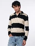 Sweater Bloque de Color Negro Hombre – Look moderno para clima fresco