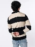 Sweater Bloque de Color Negro Hombre – Look moderno para clima fresco