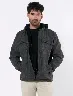 Chaqueta con Capucha Gris Oscuro Hombre – Estilo práctico para clima variable