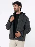 Chaqueta con Capucha Gris Oscuro Hombre – Estilo práctico para clima variable