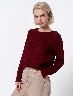 Sweater Lazo Vino Mujer – Detalle femenino con estilo