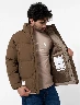 Chaqueta Acolchada Chocolate Hombre – Tono cálido con estilo urbano