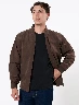 Chompa Suede Café Oscuro Hombre - Versátil Y Elegante Con Toque Contemporáneo