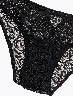 Panty Bikini Randa Negro Intima – Panty bikini con diseño delicado.