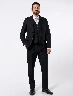 Terno 3 Piezas Negro Hombre – Elegancia clásica con toque moderno