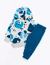 Conjunto Chompa Prints + Jogger Azul Hombre – Abrigo cómodo con estilo infantil