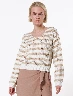 Sweater Rayas Arena Valeria – Suéter cálido con diseño a rayas.
