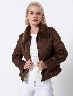 Chaqueta Borrego Chocolate Mujer – Abrigo cálido de temporada