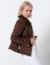 Chaqueta Borrego Chocolate Mujer – Abrigo cálido de temporada