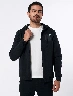 Chompa con Cremallera y Capucha Negra Hombre – Diseño urbano cómodo y versátil