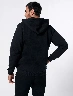 Chompa con Cremallera y Capucha Negra Hombre – Diseño urbano cómodo y versátil
