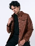 Chaqueta Cuerina Camel Hombre – Estilo contemporáneo con personalidad