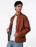 Chaqueta Cuerina Camel MIGUEL – Estilo urbano con acabado elegante