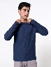 Buzo Textura Azul Hombre – Estilo moderno para días casuales