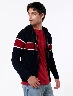 Sweater Bloque de Color Azul Marino MIGUEL – Diseño moderno con contraste llamativo