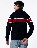 Sweater Bloque de Color Azul Marino MIGUEL – Diseño moderno con contraste llamativo