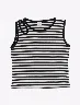 Top Rayas Negro Infantil Niña – Diseño moderno fácil de combinar