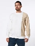 Buzo Bloque Color Blanco Hombre – Diseño moderno contrastante