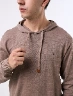 Buzo con Capucha Marrón Hombre Estilo cómodo para looks urbanos